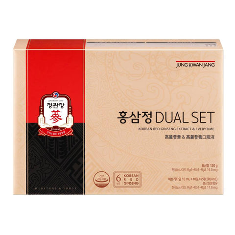 JungKwanJang Red Ginseng Extract Dual Set (120g & Everytime 20 sachets)