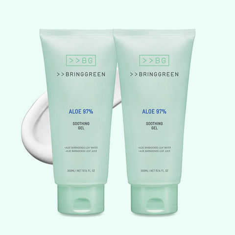 Bringgreen Aloe 97% Soothing Gel 300ml Double Pack