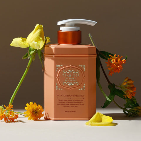 Teabless Floral Meadow Sweet Tea Perfume Body Lotion 480g + Wash 500g Set