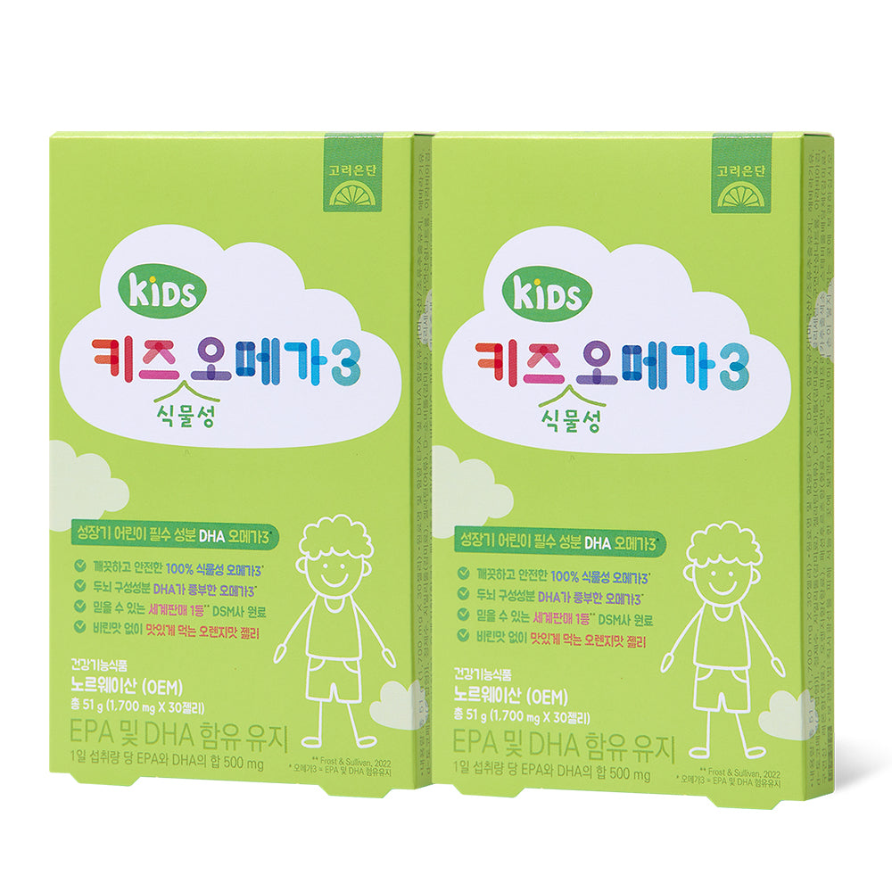 Koreaeundan Kids Plant-Based Omega-3 30 Jelly (2 Pack)