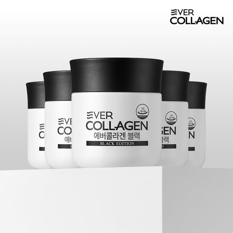 Newtree Ever Collagen Black 63 g (750 mg x 84 tablets) 20-Week Low-Molecular Fish Collagen Peptide Supplement with Biotin & Brewer's Yeast