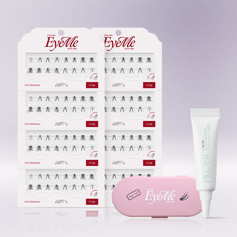 Picasso AIMI x Sang-eun Unni Cluster Eyelashes 8-Piece Value Set (+Lash Glue Tube + Lash Case)