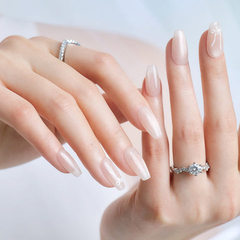 Dashing Diva Magic Press Pure Veiling (Coffin) Nail Tips