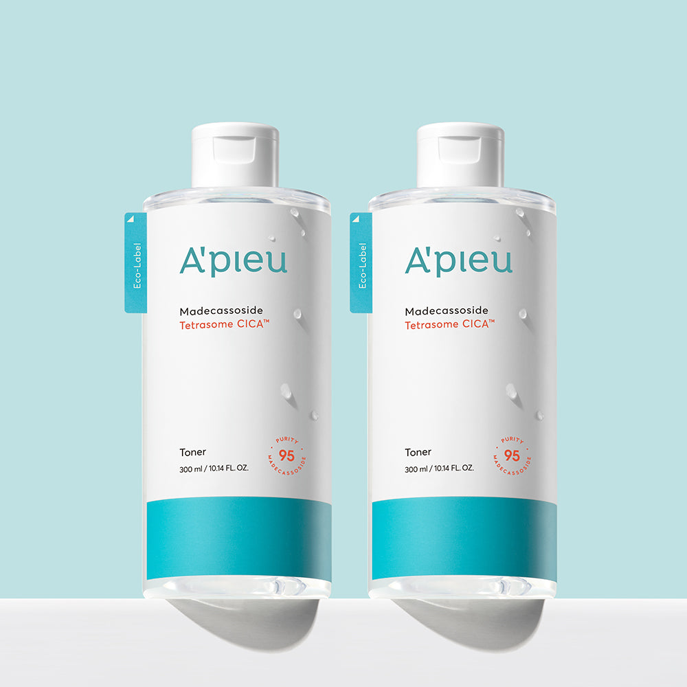 A'PIEU Madecassoside Tetrazyme Cica Toner 300ml (2 Pack)