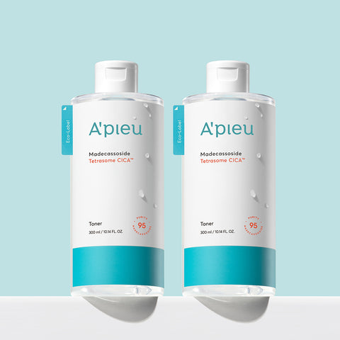 A'PIEU Madecassoside Tetrazyme Cica Toner 300ml (2 Pack)