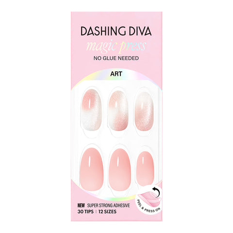 Dashing Diva Magic Press Blusher (Almond) Nail Tips