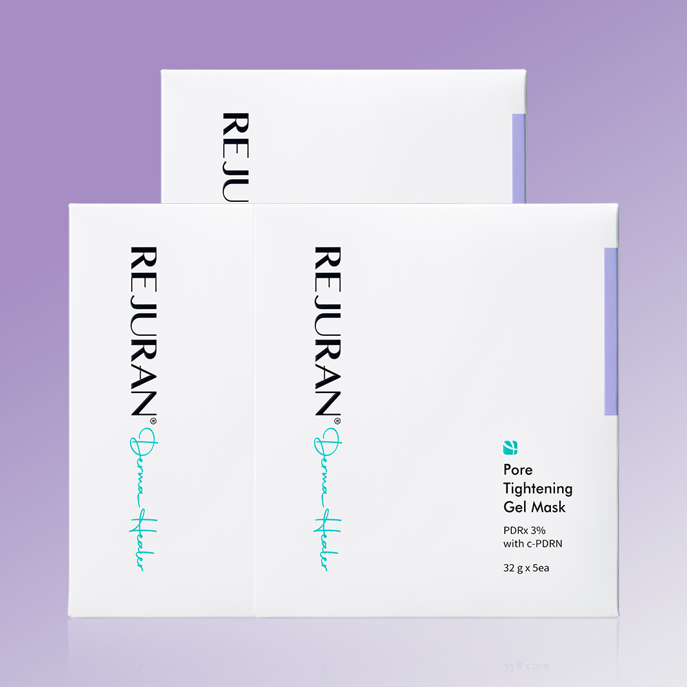 Rejuran Derma Healer Pore Tightening Gel Mask, 5 sheets x 3