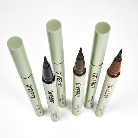 Giverny Close-Fit Pen Liquid Eyeliner 0.6g (2 Pack) (Mix & Match: Black, Black Brown, Brown)