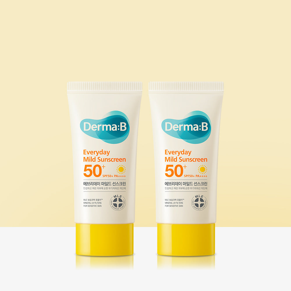 Derma:B Everyday Mild Sunscreen 50ml (2 Pack)