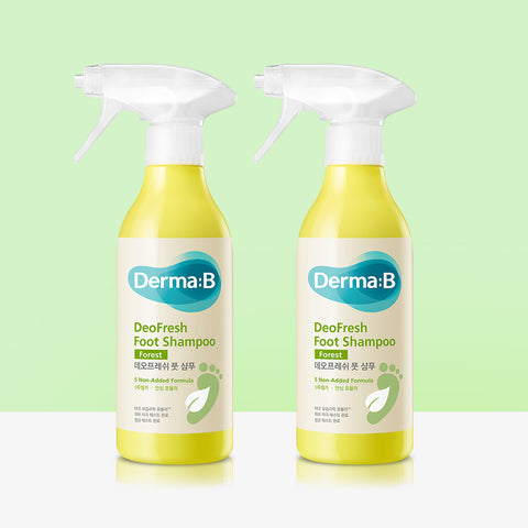 Derma:B DeoFresh Foot Shampoo 400ml (Forest Scent) (2 Pack)