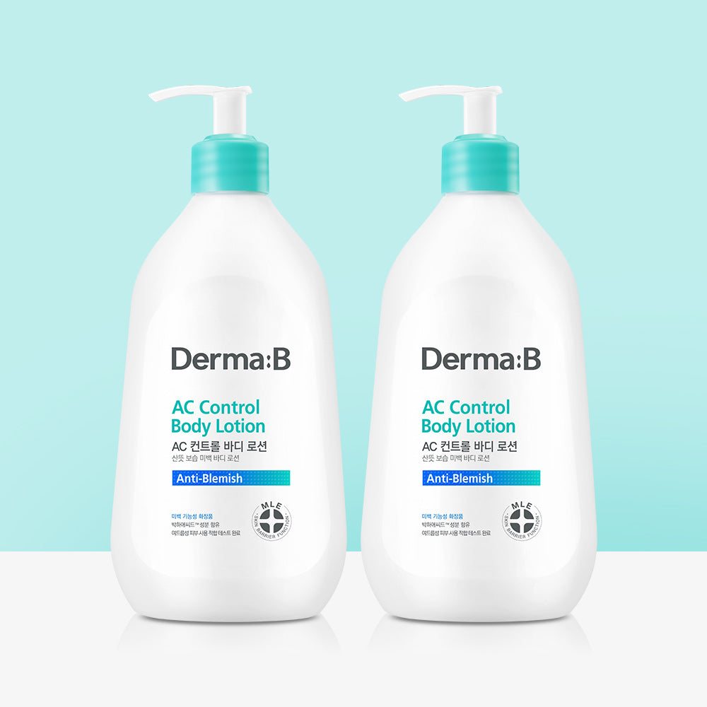Derma:B AC Control Body Lotion 400ml (2 Pack)