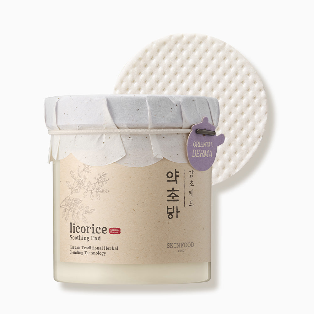Skinfood Herb Room Licorice Soothing Sensitive Pads 250g (60 Sheets)