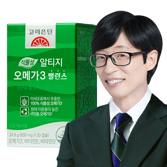 Koreaeundan Plant-Based rTG Omega-3 Balance 30 Capsules (1 Bottle)
