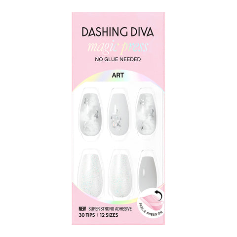 Dashing Diva Magic Press Gracy Marble (Coffin) Nail Tips