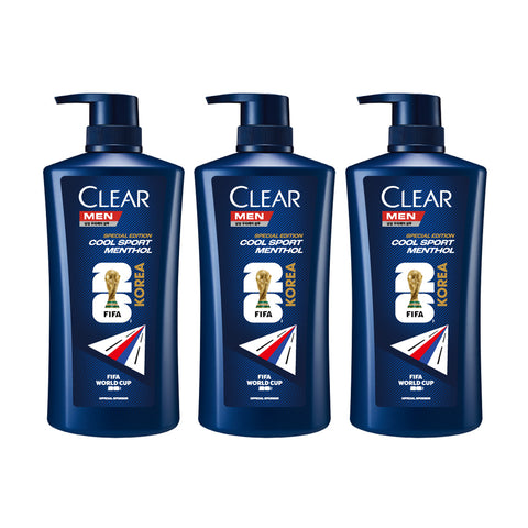 CLEAR Shampoo 2.0 Cooling Itch Control 650ml (3 Pack)