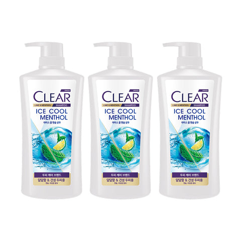 CLEAR Shampoo 2.0 Cooling Itch Control 650ml (3 Pack)