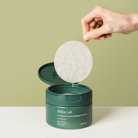 Milk Baobab Milba Lab Chungcheong Herb Soothing Toner Moisture Pads, 70 pads
