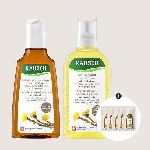 RAUSCH Dandruff Care Set Coltsfoot Shampoo 200ml & Tonic 200ml Duo