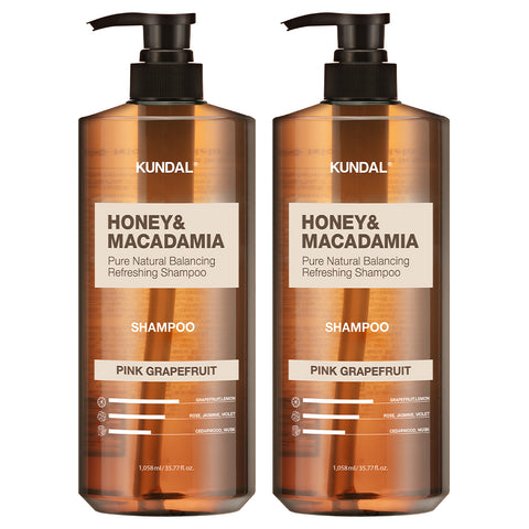Kundal Nature Shampoo 2-Piece Set - Pink Grapefruit, 1058 ml