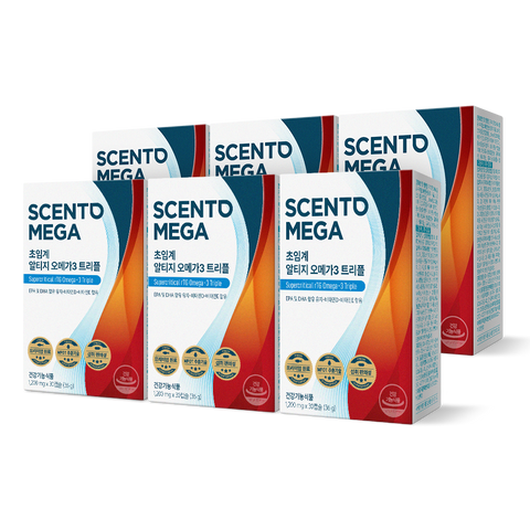 Nutrione Centomega Supercritical rTG Omega-3 Triple 30 Capsules x 6