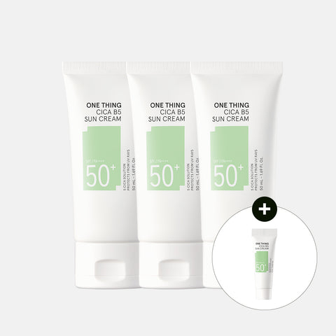 One Thing Cica B5 Sunscreen 50ml (3 Pack)