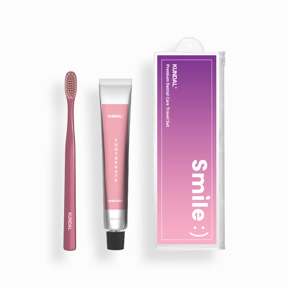 Kundal Premium Dental Care Portable Toothpaste & Toothbrush Set