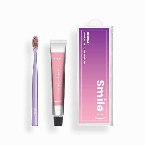 Kundal Premium Dental Care Portable Toothpaste & Toothbrush Set