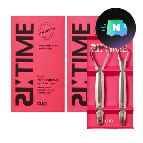 Clio Dentimate ReTime Stainless Steel 420 Tongue Cleaner Spoon Type - 2pcs x 2 sets