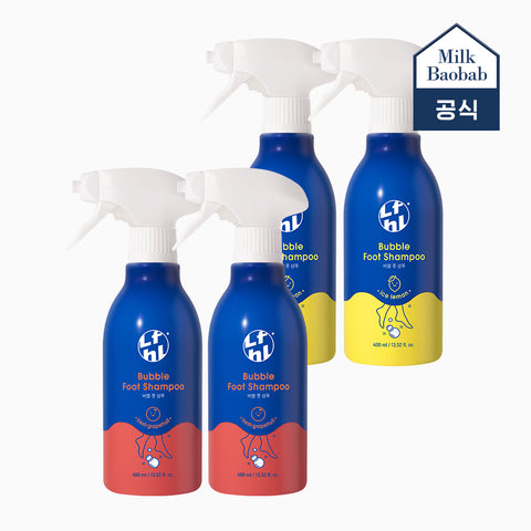 Milk Baobab Lifeholic Bubble Foot Shampoo 400ml - Ice Lemon & Fresh Grapefruit