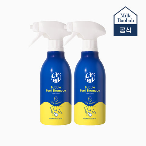 Milk Baobab Lifeholic Bubble Foot Shampoo 400ml - Ice Lemon & Fresh Grapefruit