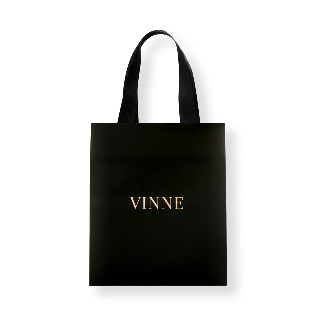 Vinne Premium Black Gift Shopping Bag