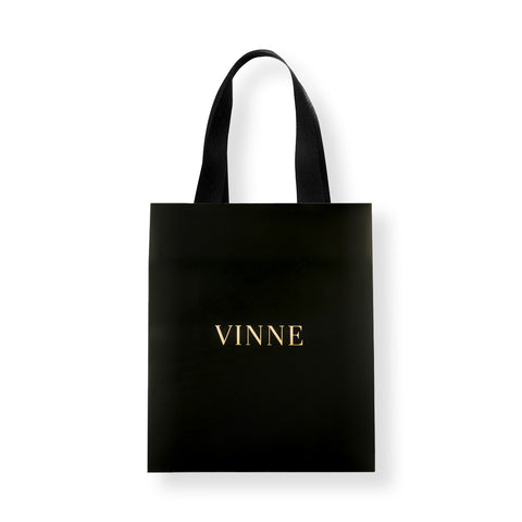 Vinne Premium Black Gift Shopping Bag