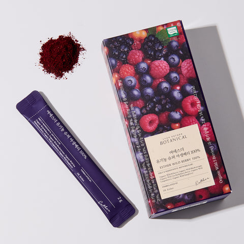 Esther Formula Organic Super Wild Berry 100% 28g 8 sticks