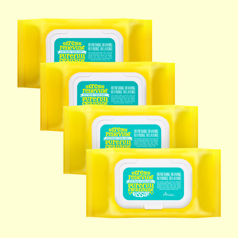 Ariul Stress Relieving Pureful Cleansing Wipes 80 sheets, 4-pack