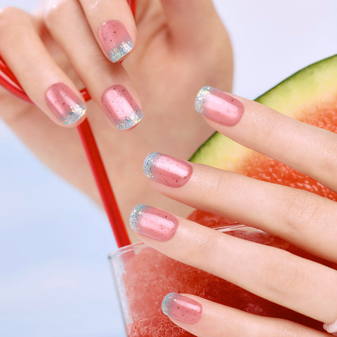 Dashing Diva Magic Press Watermelon (Regular Round) Nail Tips
