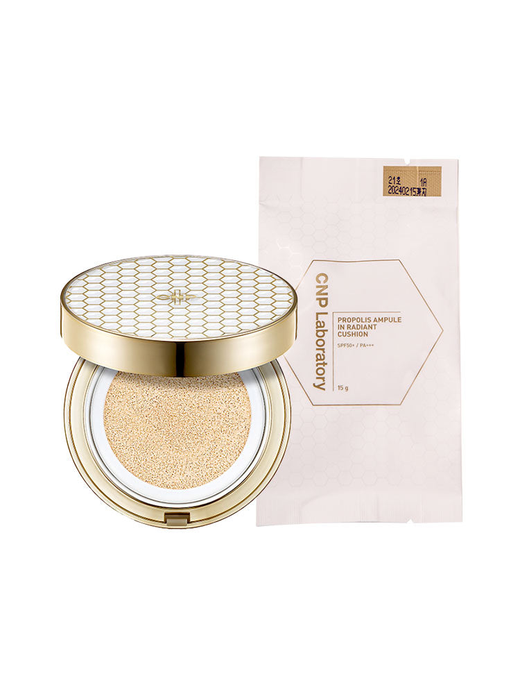 CNP Propolis Ampoule-In Radiant Cushion SPF50+ PA+++ 15g + Refill 15g ? Shade 21