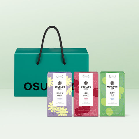 OSULLOC Herb Tea Life Set (3 Varieties x 20 Bags)