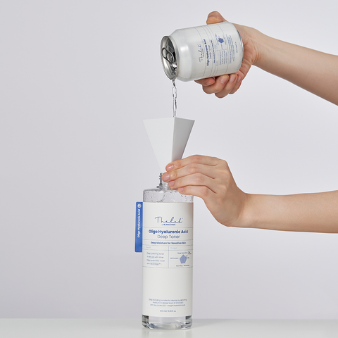 THE LAB by blanc doux Oligo Hyaluronic Low-Molecular Deep Toner 500ml + Refill 238ml