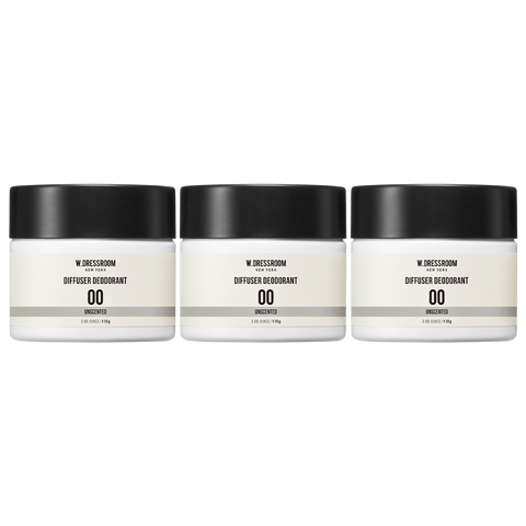 W.Dressroom Diffuser Deodorizer No.00 Unscented 110g (3 pack)