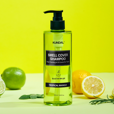 Kundal All Day Smell Cover Youth Shampoo 400ml + Shampoo Brush