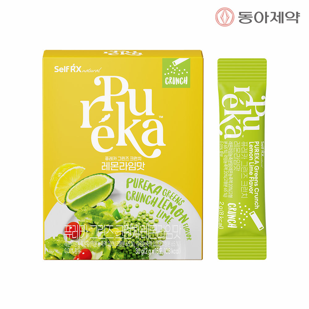 Dong-A Pharm PURECA Drinking Salad Greens Crunch Lemon Lime 15 Packets