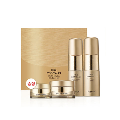 The Saem Snail Essential EX Wrinkle Solution 3-Piece Skincare Set