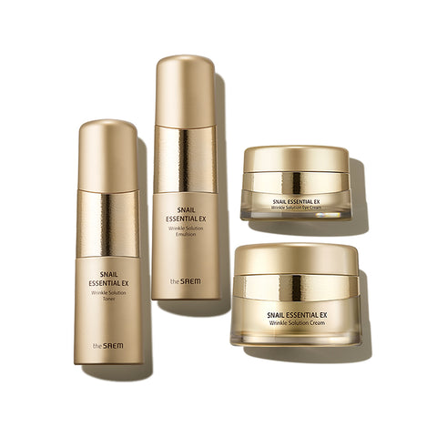 The Saem Snail Essential EX Wrinkle Solution 3-Piece Skincare Set