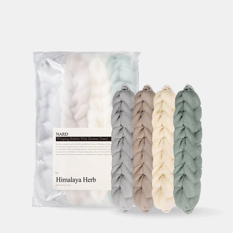 Nard Whipping Bubble Gentle Shower Towel (4 pack)