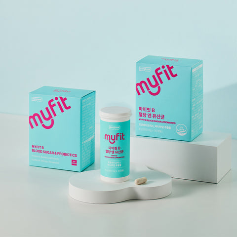 DongKook MyFit B Blood Sugar & Probiotics 300 mg x 30 Caps (4 Pack) (4-Months)