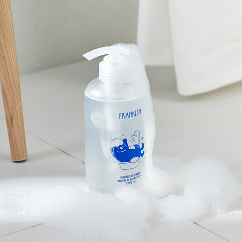 FRANKLIIN Bath & Shampoo 500ml Concentrated All-in-One Top-to-Toe Baby Wash