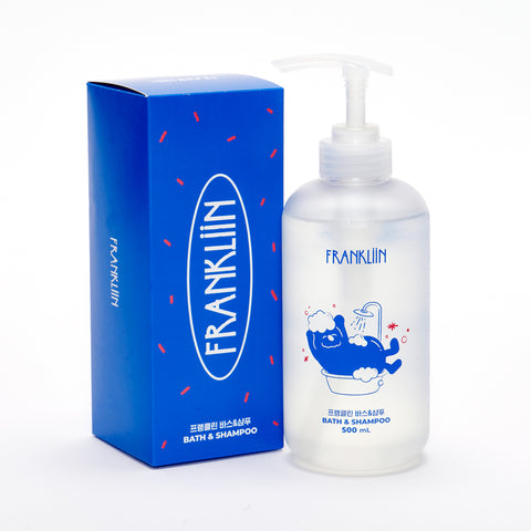 FRANKLIIN Bath & Shampoo 500ml Concentrated All-in-One Top-to-Toe Baby Wash