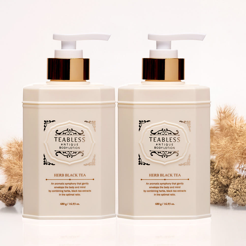 Teabless Herb Black Tea Antique Body Lotion 480g Double Pack