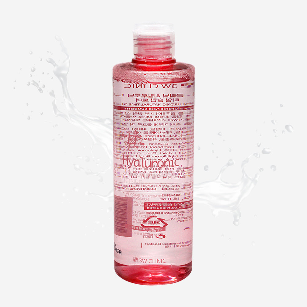 3W Clinic Hyaluronic Natural Time Slip Toner 300ml
