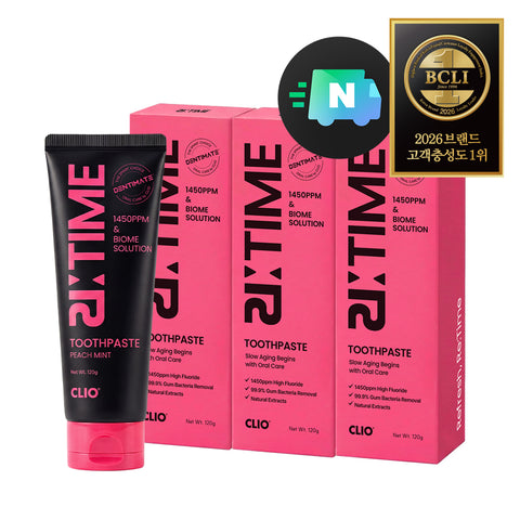 Clio DentiMate ReTime 1450 High-Fluoride Biome Toothpaste 120g (3 Pack)